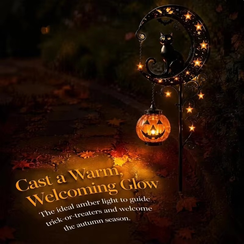 Halloween Solar Garden Stake L - Led Moon Lamp review and price
