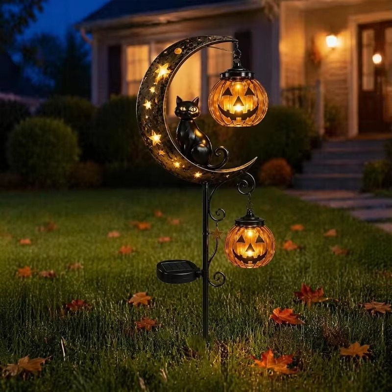 Halloween Solar Garden Stake L - Led Moon Lamp review and price