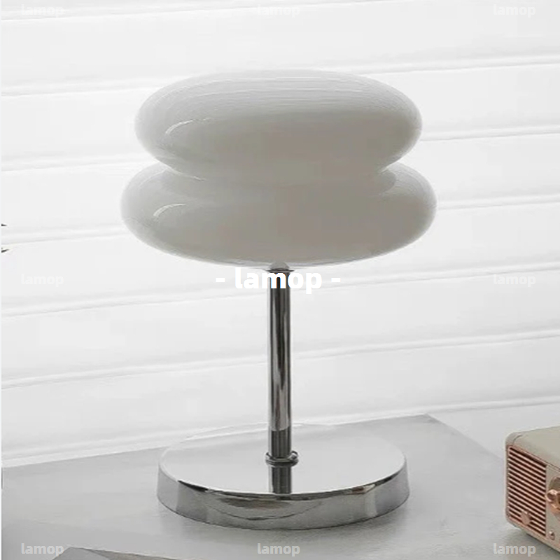 Bauhaus Cream‑Globe Table Lamp - Lighting Decor For Bedroom review and price