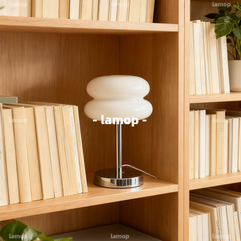 Bauhaus Cream‑Globe Table Lamp - Lighting Decor For Bedroom review and price