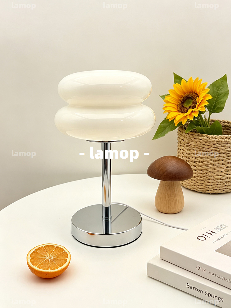 Bauhaus Cream‑Globe Table Lamp - Lighting Decor For Bedroom review and price