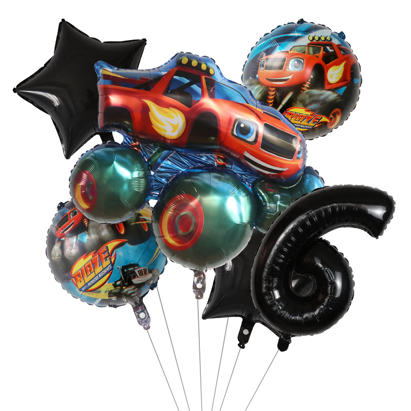 1set Blaze Monster Foil Balloo - Lighting Mcqueen Decor review and price