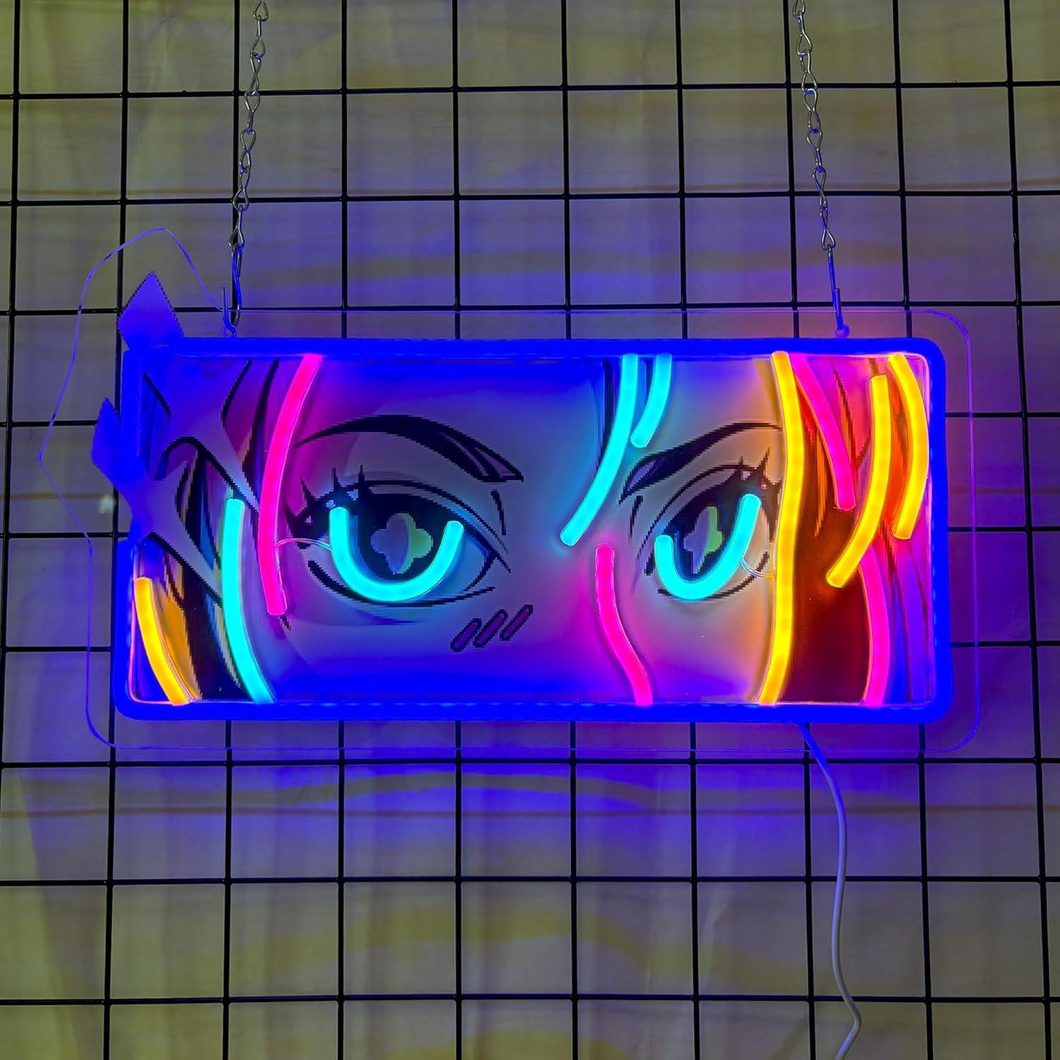Passionate Eyes Neon Sign USB  - Led Lighting Wall Decor review and price