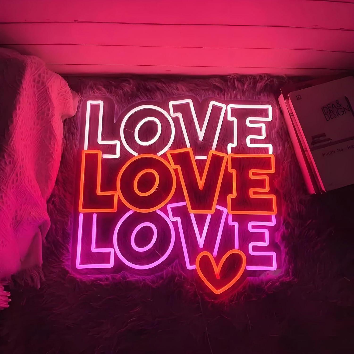Love Neon Sign USB Dimmable LE - Led Lighting Wall Decor review and price