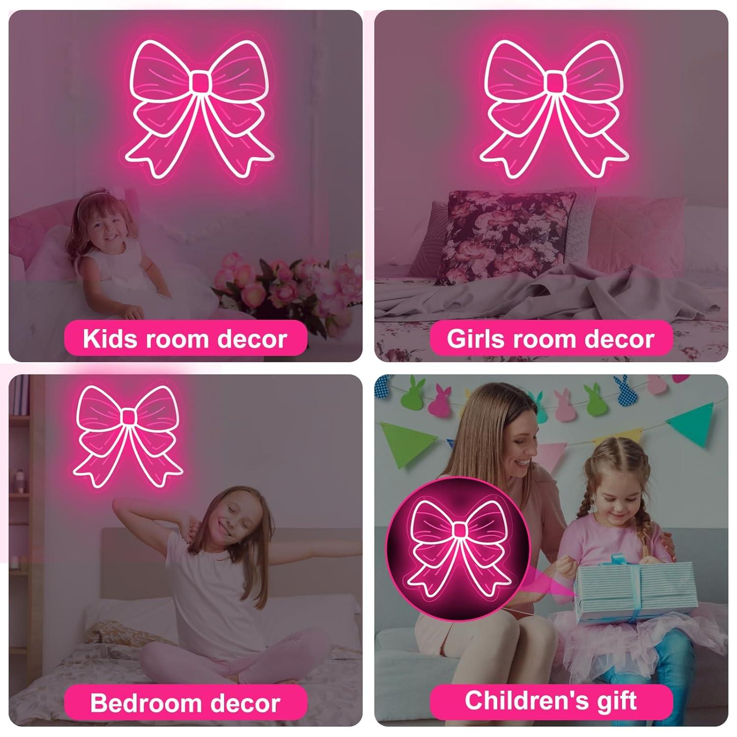 Bow Neon Signs USB Dimmable LE - Led Lighting Wall Decor review and price