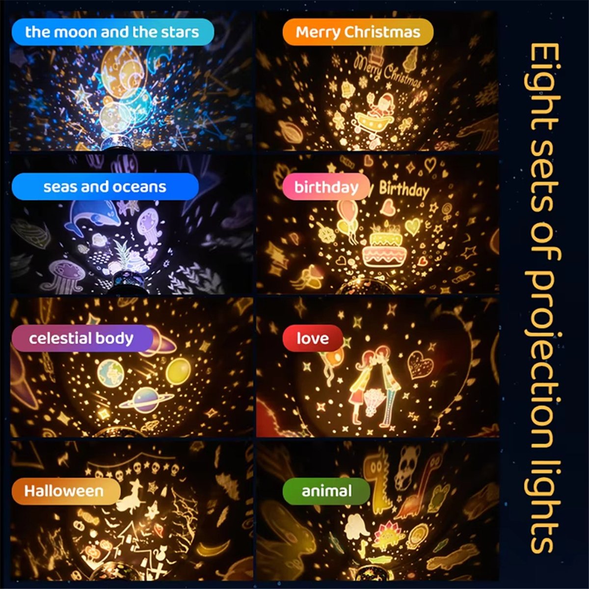 HOT! Cute Projector Night Ligh - Decor Lighting Lamps review and price