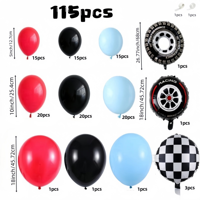 115-Piece Racing-Themed Birthd - Lighting Mcqueen Decor review and price