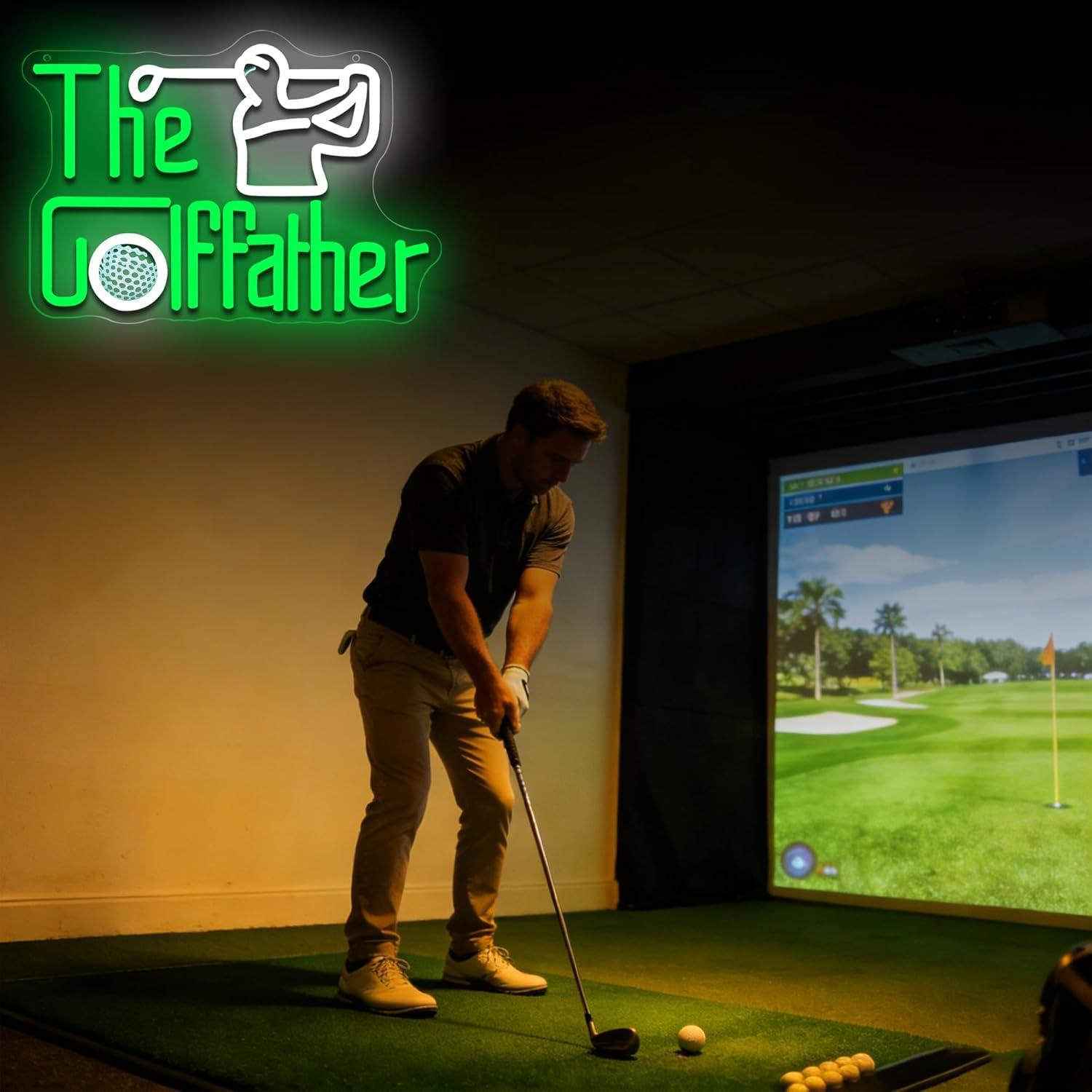 Golf Father Neon Sign USB Dimm - Led Lighting Wall Decor review and price