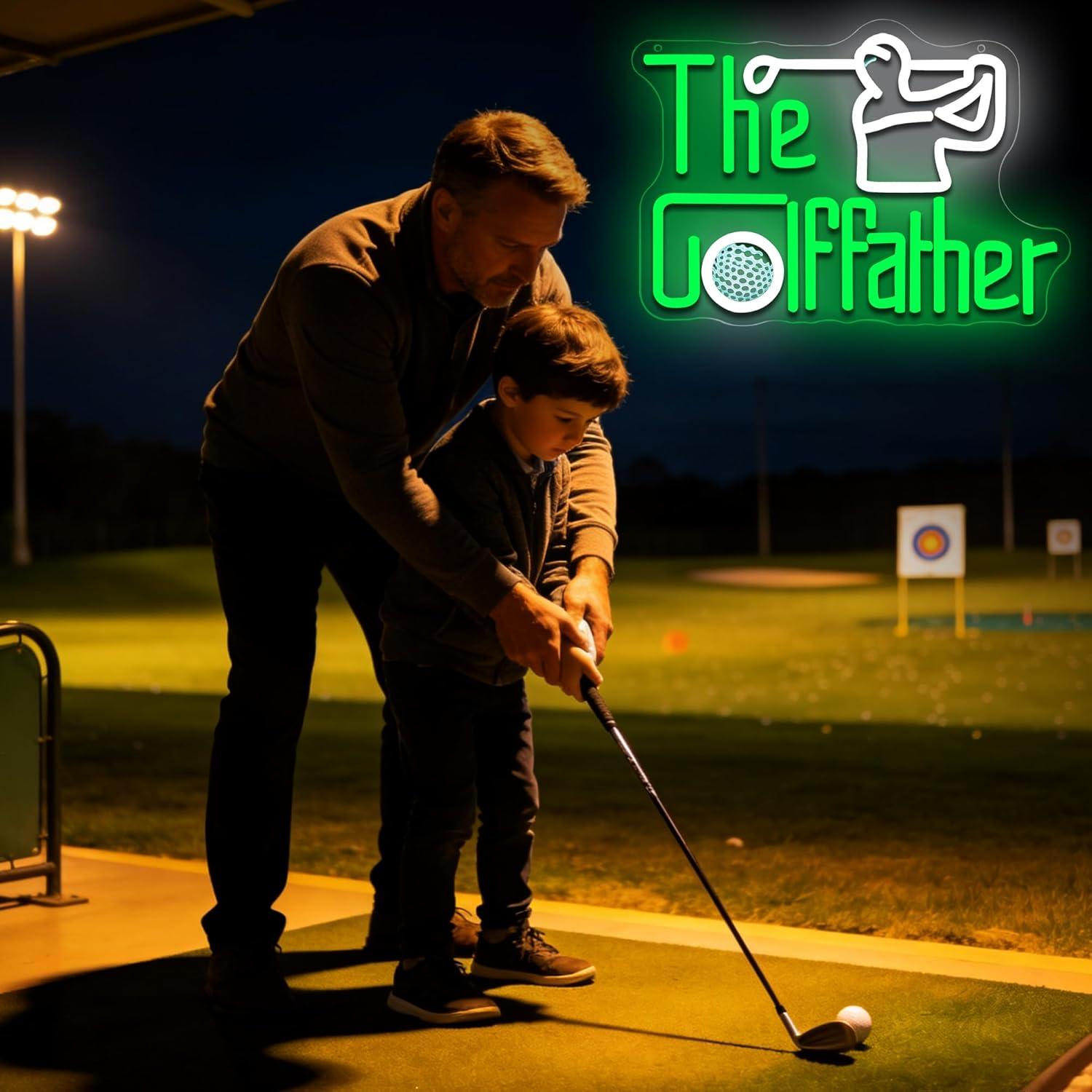 Golf Father Neon Sign USB Dimm - Led Lighting Wall Decor review and price