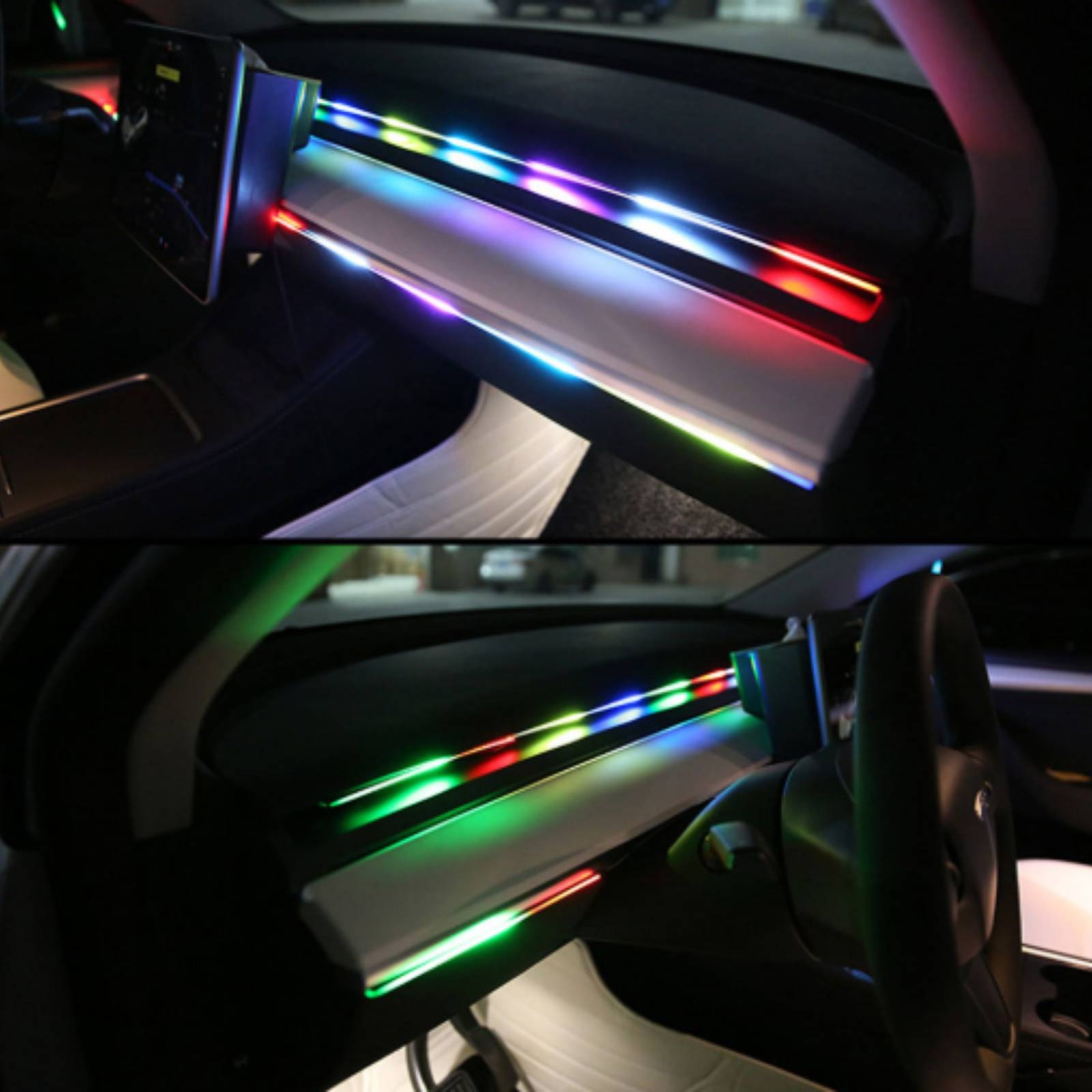 6 Pieces Acrylic Interior Car  - Ambient Led Strip review and price