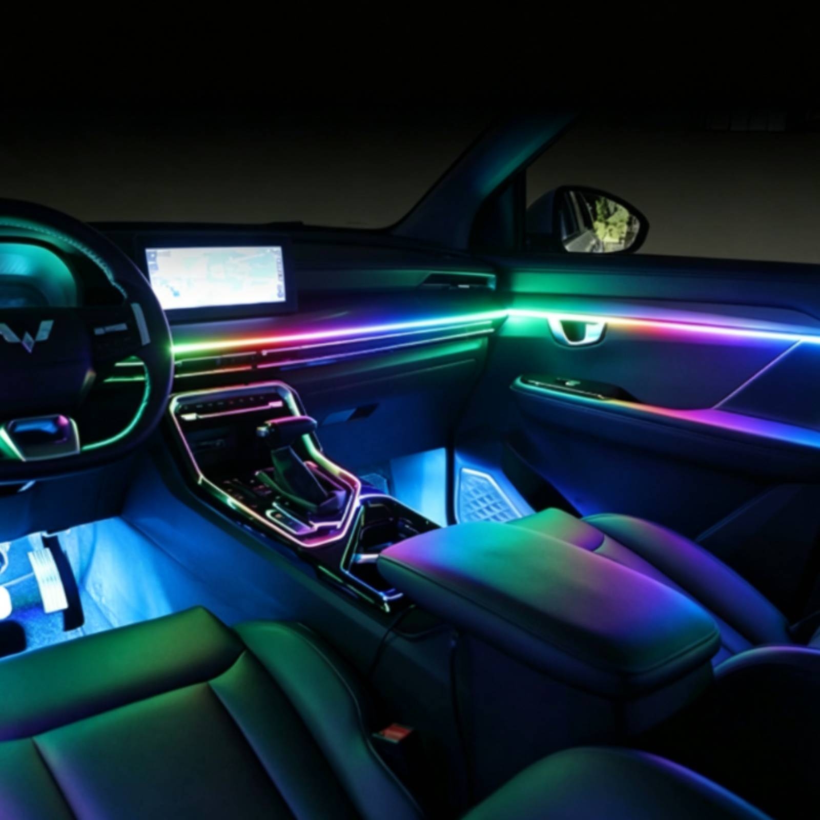 6 Pieces Acrylic Interior Car  - Ambient Led Strip review and price
